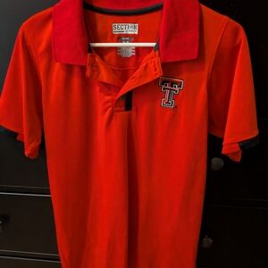 Texas Tech Red Polo Shirt with Embroidered Logo